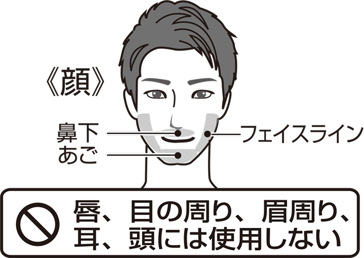 顔に使用する場合は、事前に腕などの目立たない場所でテストを行ってください。